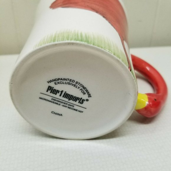 Pier 1 Flamingo Mug Cup 16 oz Oversized 3D Figural - Picture 2 of 6